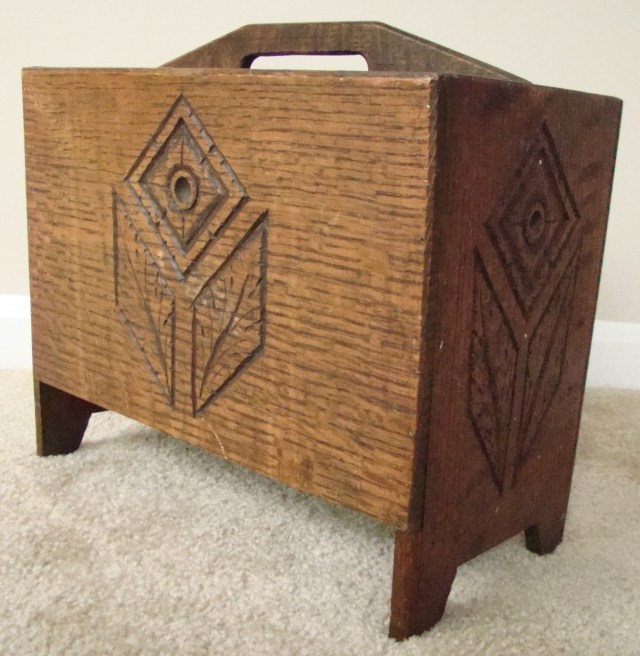 Mission Magazine Rack Mission-Style Magazine Rack Finds New Purpose | Moxy Rants