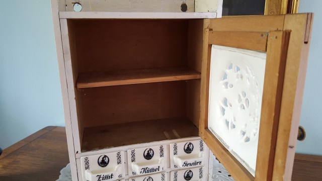 German Spice Cabinet with Porcelain tile and six drawers